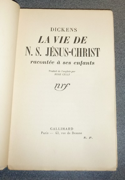 La vie de N. S. Jésus-Christ