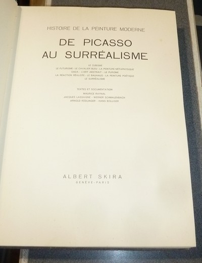 Histoire de la peinture Moderne. De Picasso au Surréalisme. Le cubisme - le futurisme - Le cavalier bleu - la peinture métaphysique - Dada - L'art abstrait - le purisme - la réaction réaliste- le Bauhaus - la peinture poétique - le surréalisme