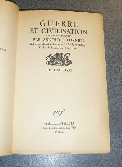 Guerre et Civilisation