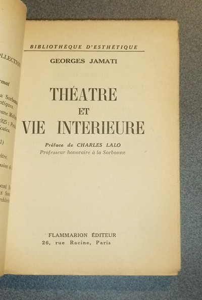 Théâtre et vie intérieure