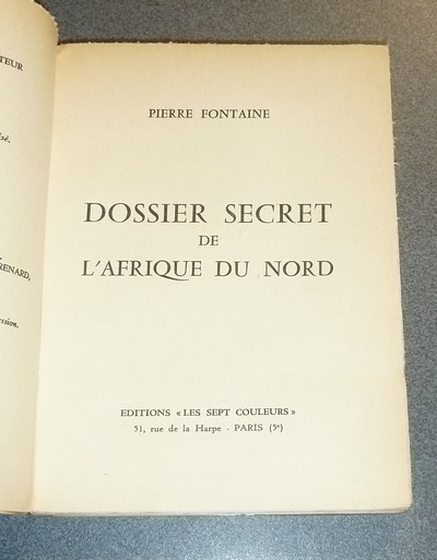 Dossier du secret de l'Afrique du nord