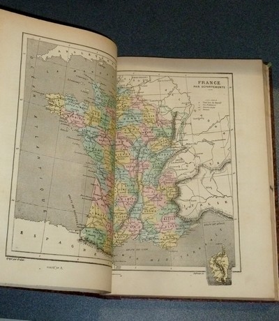 Géographie pittoresque des cinq parties du Monde (2 volumes) La France et ses colonies, généralités sur l'Europe - Les états de l'Europe. D'après les documents les plus récents et les travaux des géographes et voyageurs contemporains