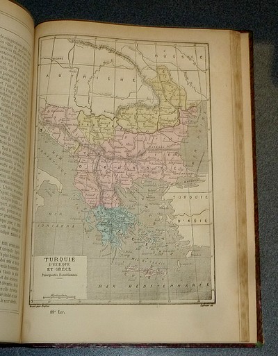 Géographie pittoresque des cinq parties du Monde (2 volumes) La France et ses colonies, généralités sur l'Europe - Les états de l'Europe. D'après les documents les plus récents et les travaux des géographes et voyageurs contemporains