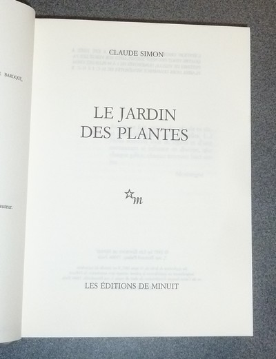 Le jardin des plantes