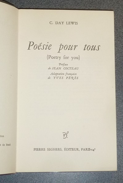 Poésie pour tous (Poetry for you)
