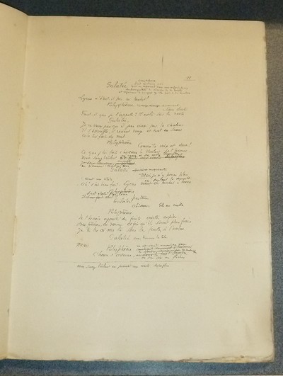 Polyphème, deux actes en vers publiés pour la première fois par la Revue de Paris le 1 aout 1901 (exemplaire sur Japon)