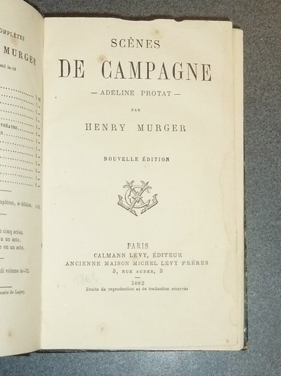 Scènes de Campagne. Adeline Protat