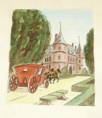 Le Capitaine Fracasse (2 volumes sur papier Japon avec deux suites et une aquarelle originale)