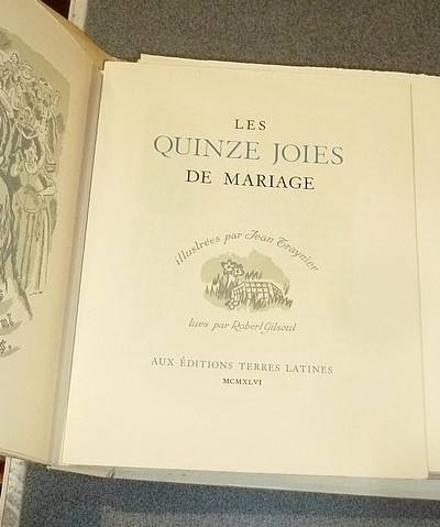 Les quinze joies du Mariage (sur papier Madagascar avec suite)