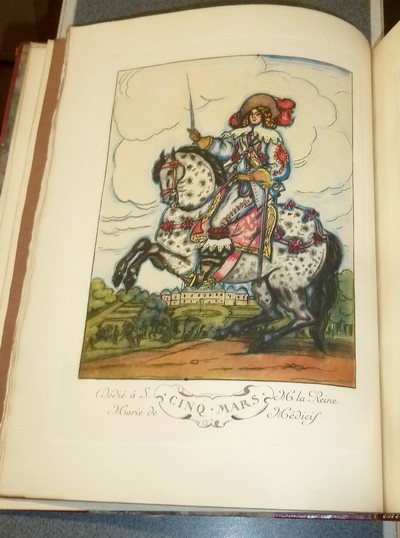 livre ancien - Cinq-Mars ou une conjuration sous Louis XIII (contenant une suite en couleurs avec remarque et une suite en noir) - Vigny, A. de & Arnoux, Guy
