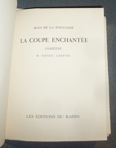 La coupe enchantée, comédie, 1688