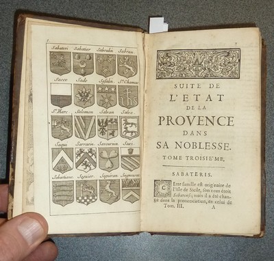 L'État de la Provence, contenant ce qu'il y a de plus remarquable dans la Police, dans la Justice, dans l'Église & dans la Noblesse de cette Province, avec les Armes de chaque famille (3 volumes, 1693, 26 planches)