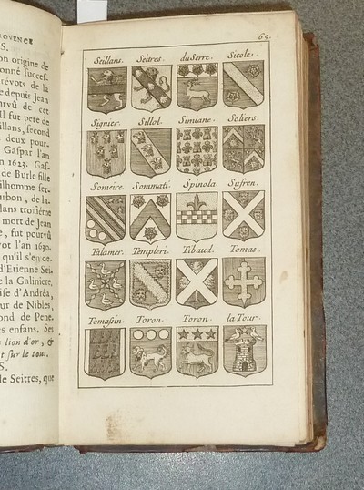 L'État de la Provence, contenant ce qu'il y a de plus remarquable dans la Police, dans la Justice, dans l'Église & dans la Noblesse de cette Province, avec les Armes de chaque famille (3 volumes, 1693, 26 planches)