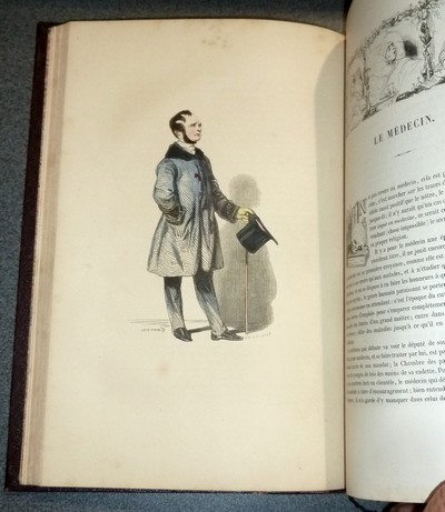 Les Français peints par eux-mêmes. Encyclopédie morale du Dix-neuvième siècle (5 volumes - population parisienne)