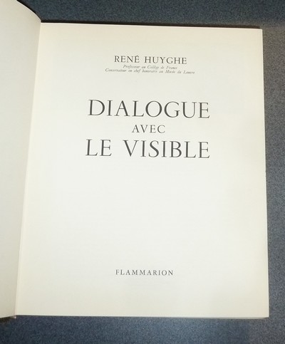 Dialogue avec le visible