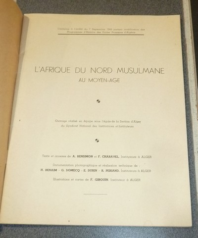 L'Afrique du nord musulmane au moyen-âge