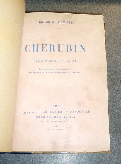 Chérubin. Comédie en trois actes, en vers