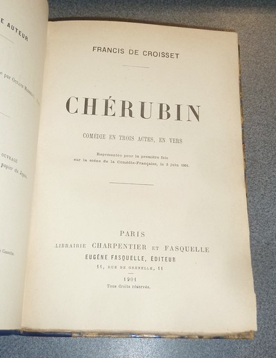 Chérubin. Comédie en trois actes, en vers