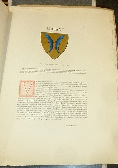 Armorial et Nobiliaire de l'Ancien Duché de Savoie (Tome III - livraison 19)