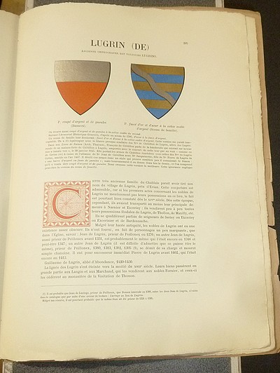 Armorial et Nobiliaire de l'Ancien Duché de Savoie (Tome III - livraison 19)