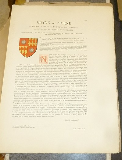Armorial et Nobiliaire de l'Ancien Duché de Savoie (Tome IV - Livraison 15)