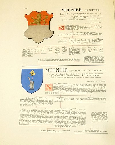 Armorial et Nobiliaire de l'Ancien Duché de Savoie (Tome IV - Livraison 16)