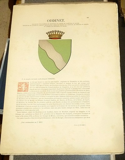 Armorial et Nobiliaire de l'Ancien Duché de Savoie (Tome IV - Livraison 19)