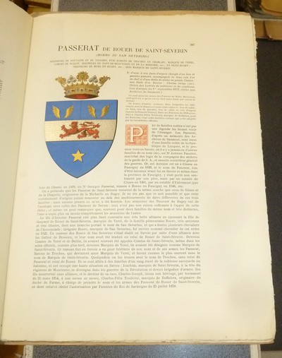 Armorial et Nobiliaire de l'Ancien Duché de Savoie (Tome IV - Livraison 23)