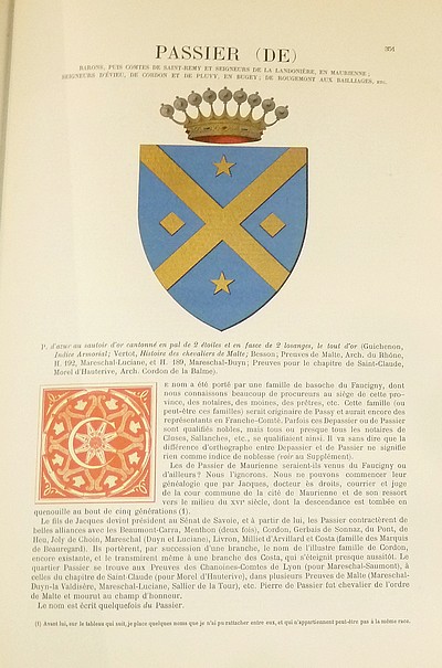 Armorial et Nobiliaire de l'Ancien Duché de Savoie (Tome IV - Livraison 23)