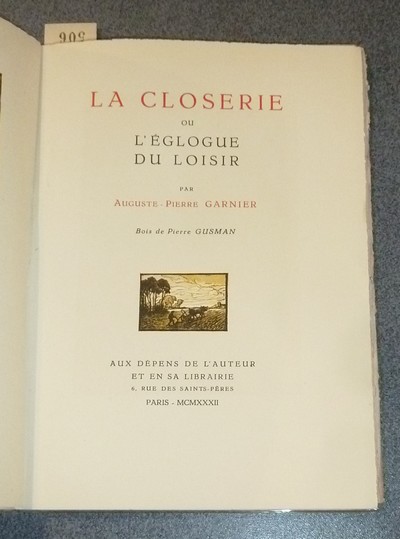 La Closerie ou l'églogue du loisir