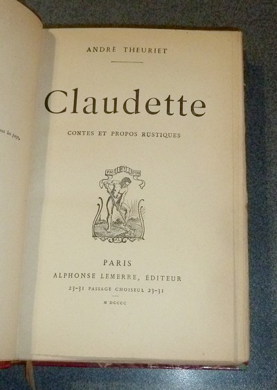 Claudette. Contes et propos rustiques