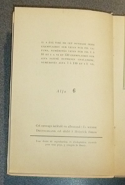 Défense du Nationalisme allemand