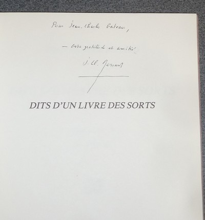 Dits d'un livre des sorts