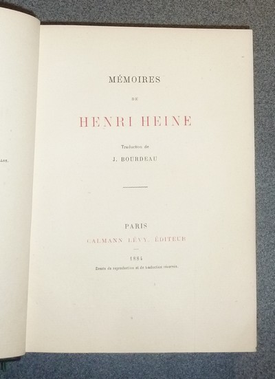 Mémoires de Henri Heine