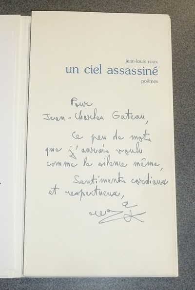 Un ciel assassiné, poèmes