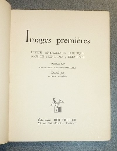 Images premières. Petite anthologie poétique sous le signe des 4 éléments