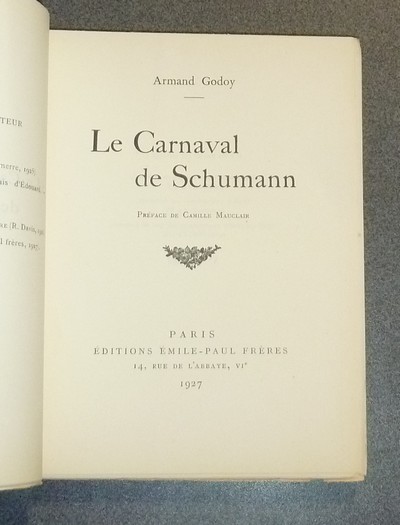 Le Carnaval de Schumann