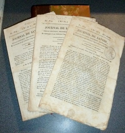 Notices historiques sur les anciens Centrons (Ceutrons), sur leurs Villes et leurs Salines, et sur les Gouvernemens qui se sont succédés dans leur Pays, dès qu'ils ont été soumis aux Romains, jusqu'au Règne de l'Auguste Maison de Savoie...