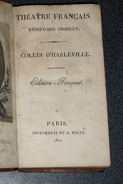 Théâtre français. Repertoire complet. Collin d'Harleville