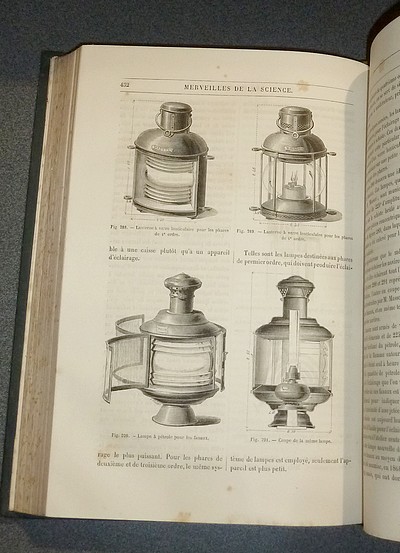 Éclairage - Chauffage - Ventilation - Phares - puits artésiens - Cloche à plongeur - Moteur à gaz - Aluminium - Planète Neptune. Merveilles de la Science ou Description populaire des inventions modernes