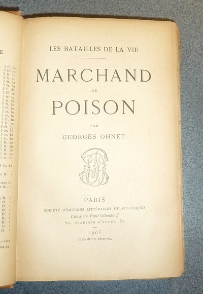 Marchand de Poison - Les batailles de la vie