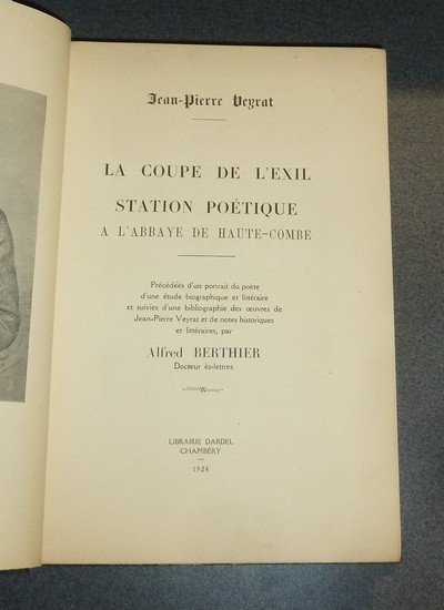 La coupe de l'exil. Station poétique à l'abbaye de Haute-Combe