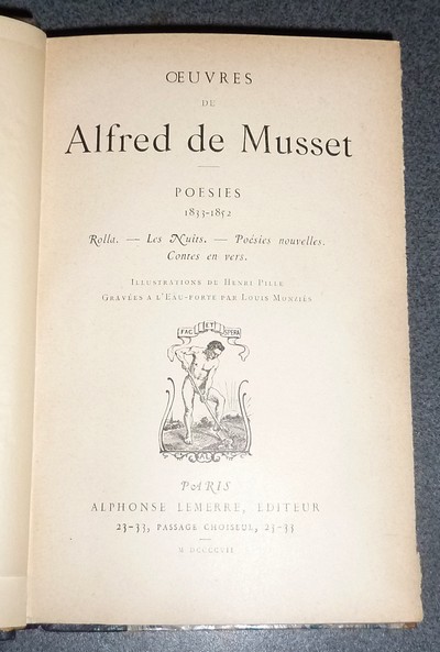 Poésies 1833-1852. Rolla - Les nuits - Poésies nouvelles - Contes en vers