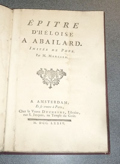 Épitre d'Héloise à Abailard, imitée de Pope