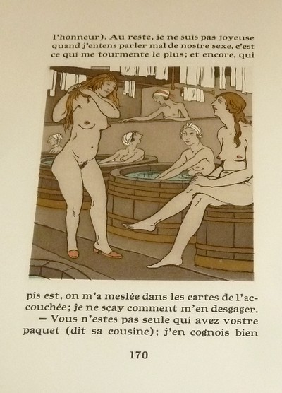 Les caquets de l'accouchée ou discours facétieux où se voit les moeurs, actions et façons de faire de ce siècle, le tout discouru par Dames, Damoiselles, Bourgeoises et autres, et mis par ordre en viii après-dinées, qu'elles ont faict leurs assemblée