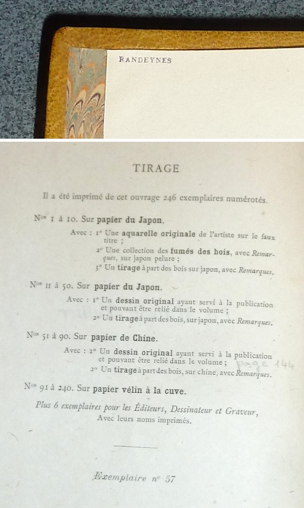 La Maison Tellier (1899, reliure signée, un dessin original, une suite sur Chine) Les Tombales - Sur l'eau - Le papa de Simon - Une partie de campagne - Au printemps - La ferme de Paul