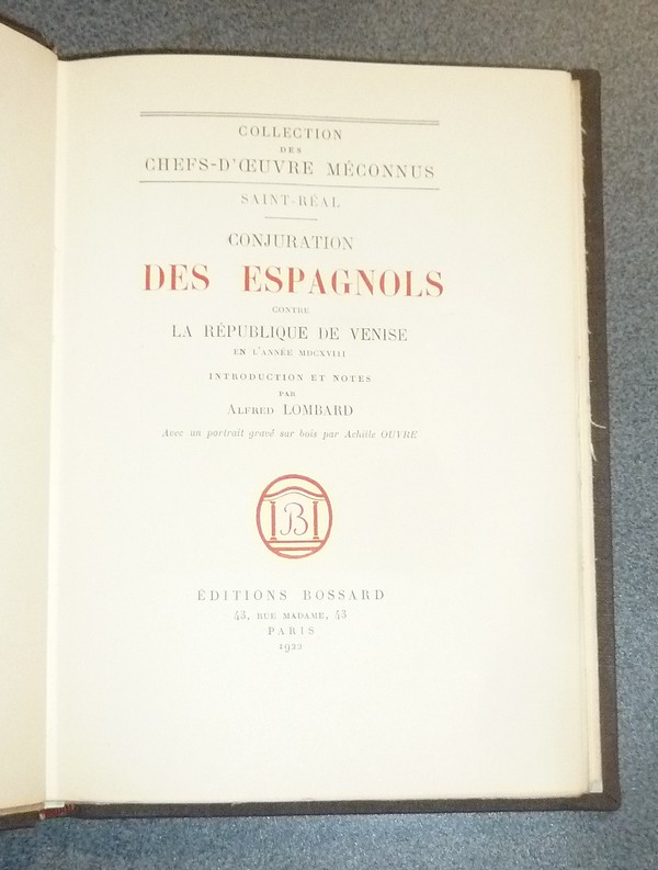 Conjuration des Espagnols contre la République de Venise en l'année MDCXVIII