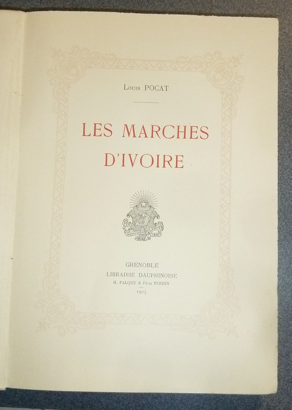 Les marches d'Ivoire (dédicace)