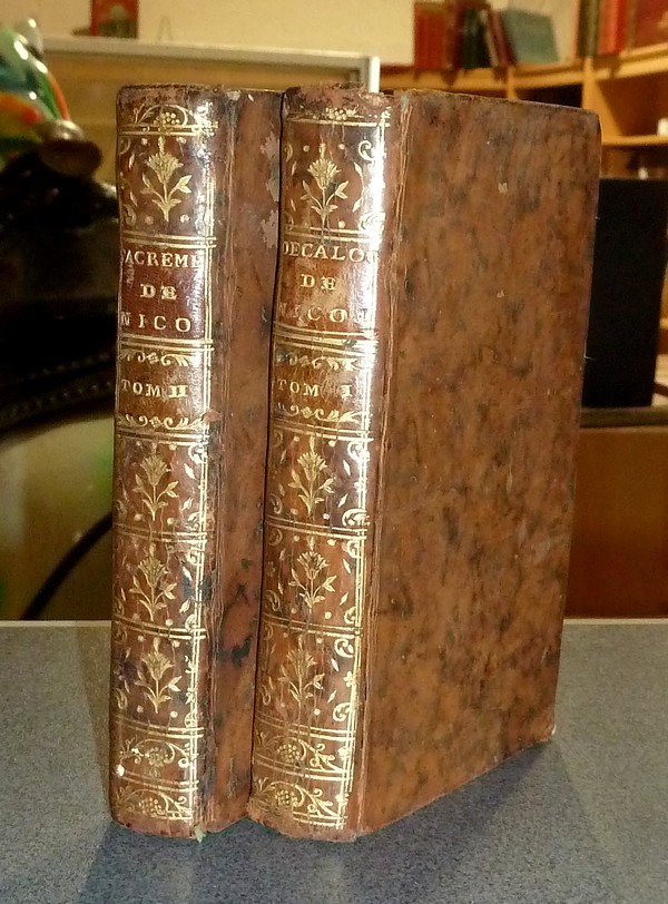 Instructions théologiques et morales, sur le Premier Commandement du Décalogue, ou il est traité de la Foi, de l'Espérance & de la Charité. (2 volumes)