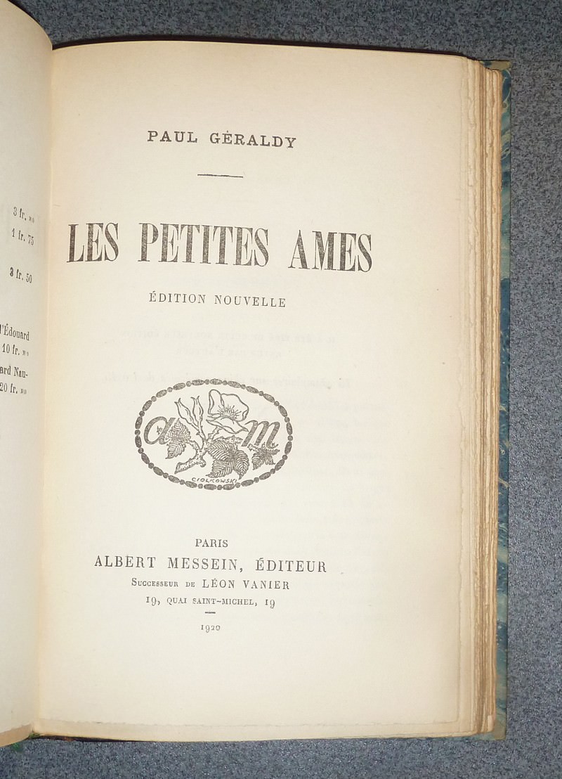 Toi et Moi - relié avec : Les petites âmes